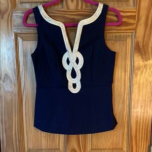 Lilly Pulitzer Embellished Sleeveless Tank Top NWT